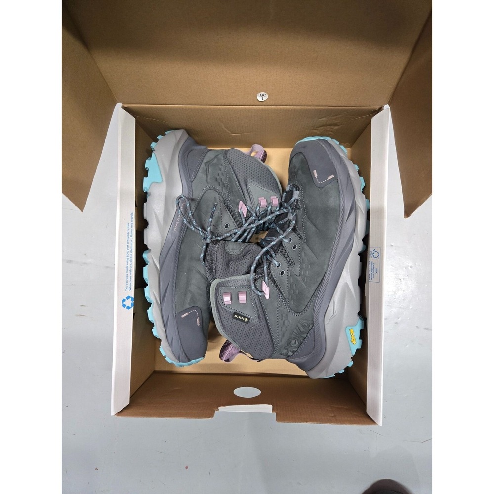HOKA ONE ONE Women's Kaha 2 GTX Hiking Boots, Grey, Size 9B - Picture 4 of 6